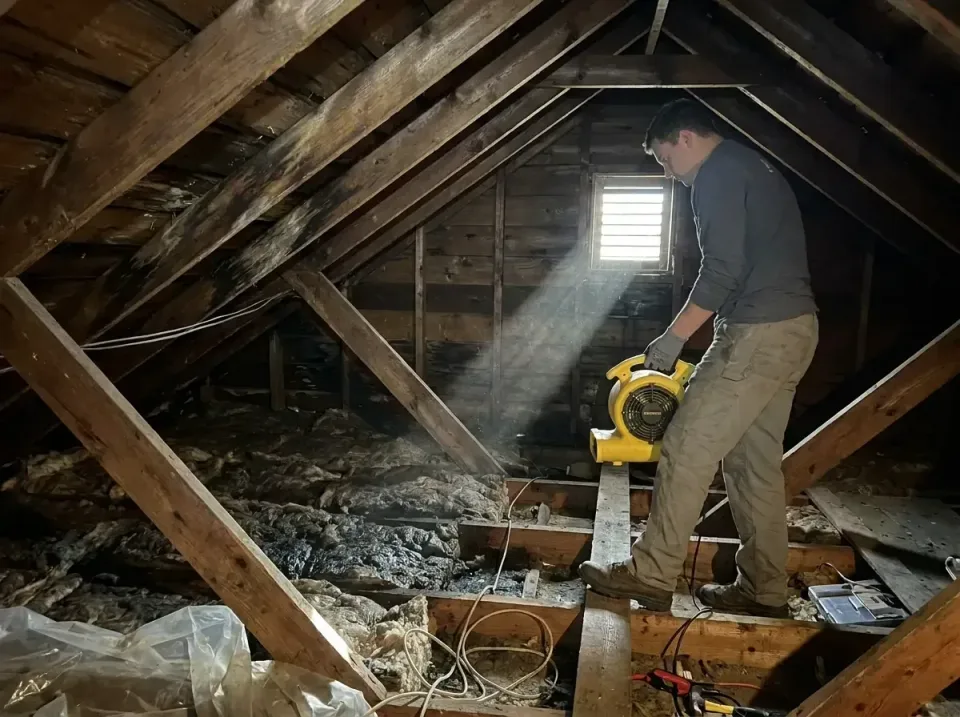 attic-water-damage-drying-proc-007 — frequently asked questions, Emergency Water Extraction & 24/7 Flood Response in Flushin…